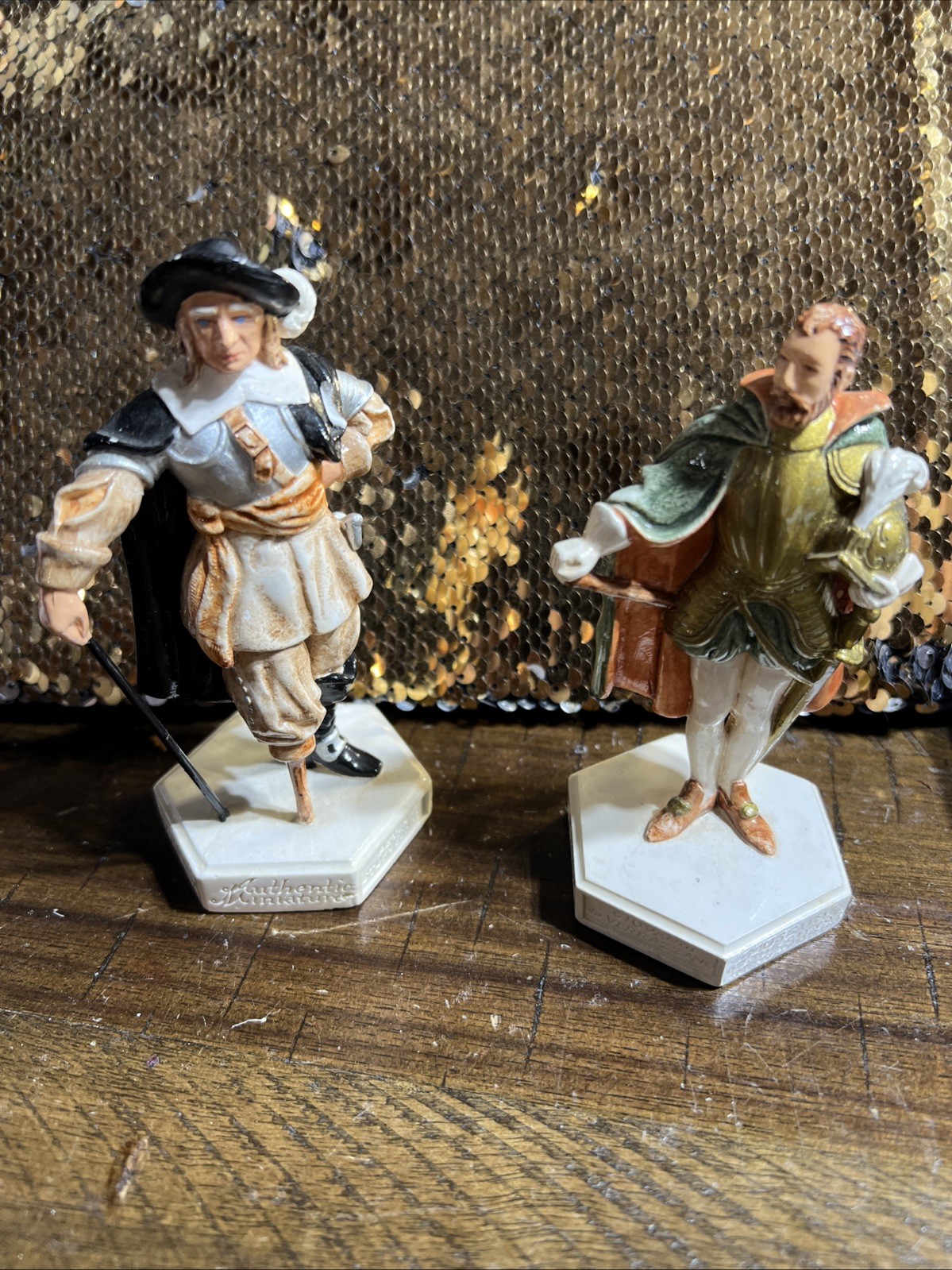 SEBASTIAN MINIATURE “Giovanni Verrazano” And “Peter Stuyvesant” (Peter Is Signed