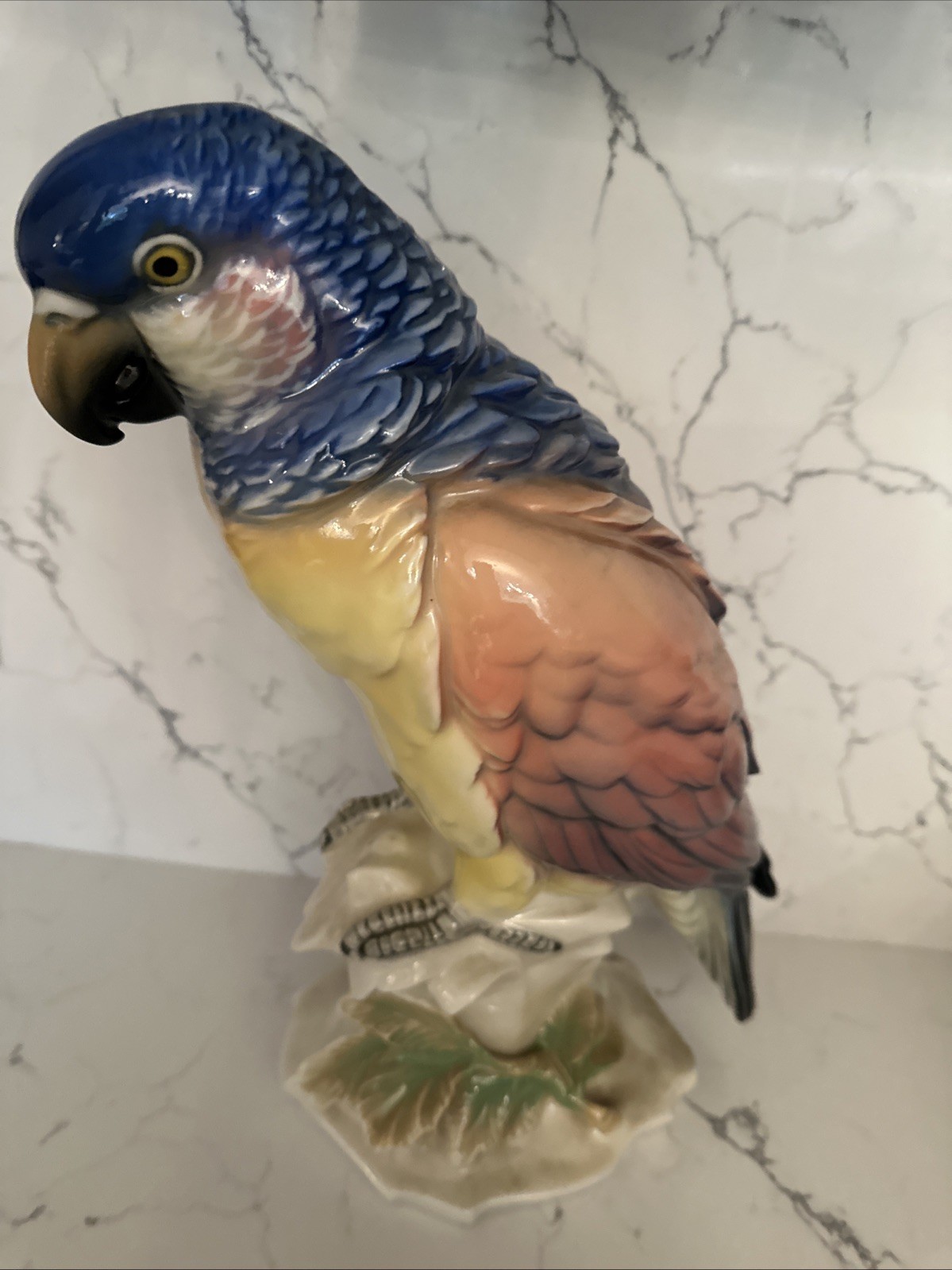 Ceramic Parrot By Karl Ens Green. Vintage