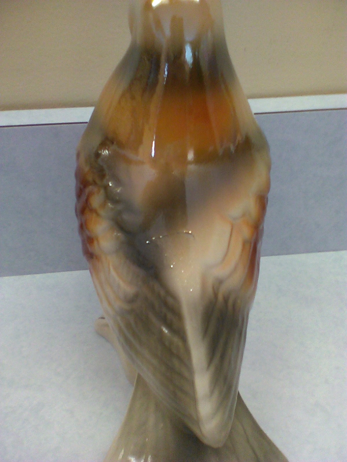 Vintage Irridecent Pigeon Figurine Made In Brazil
