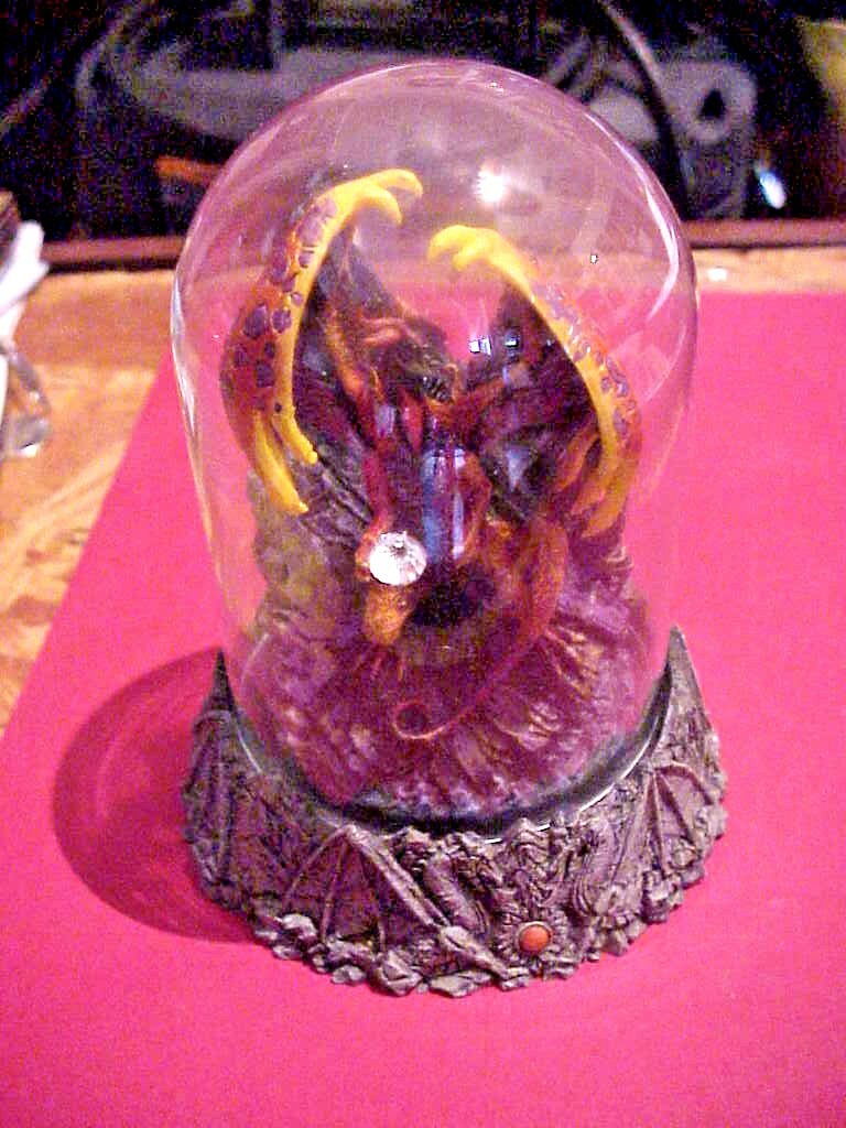 Franklin Mint Michael Whelan Dragons HAND Painted WITH Dome DRAGONSTORM