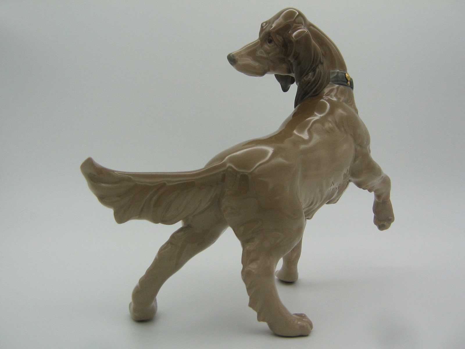 Lladro Dog From “Sleigh Ride” – Large 11″ Stunning Irish Setter