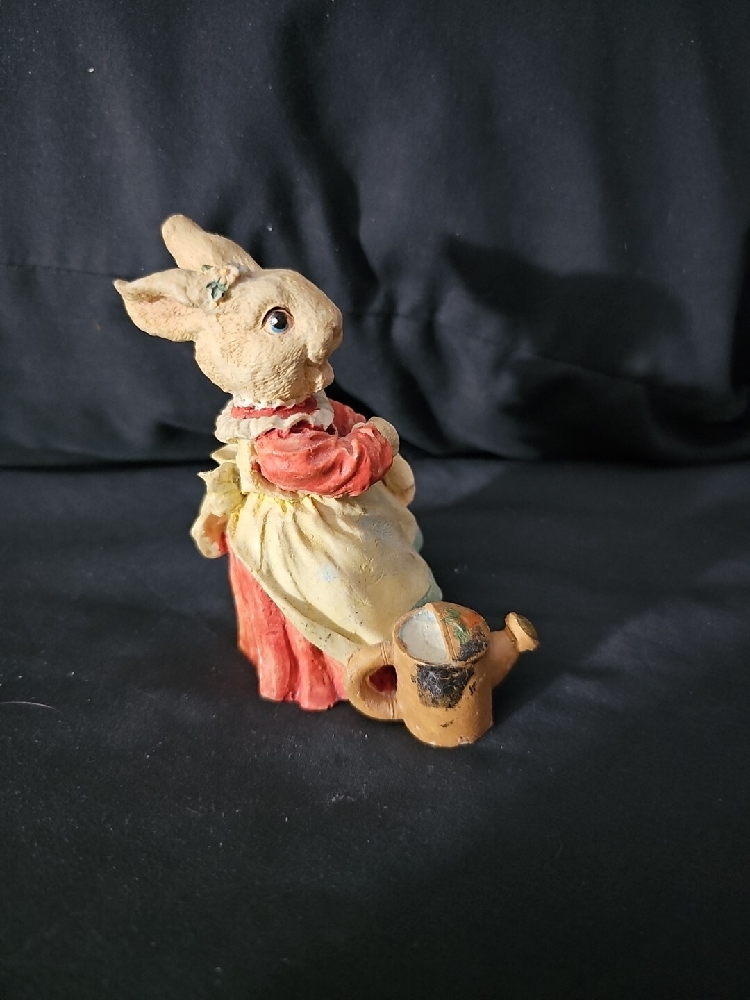 Girl Bunny With Water Can Figurine