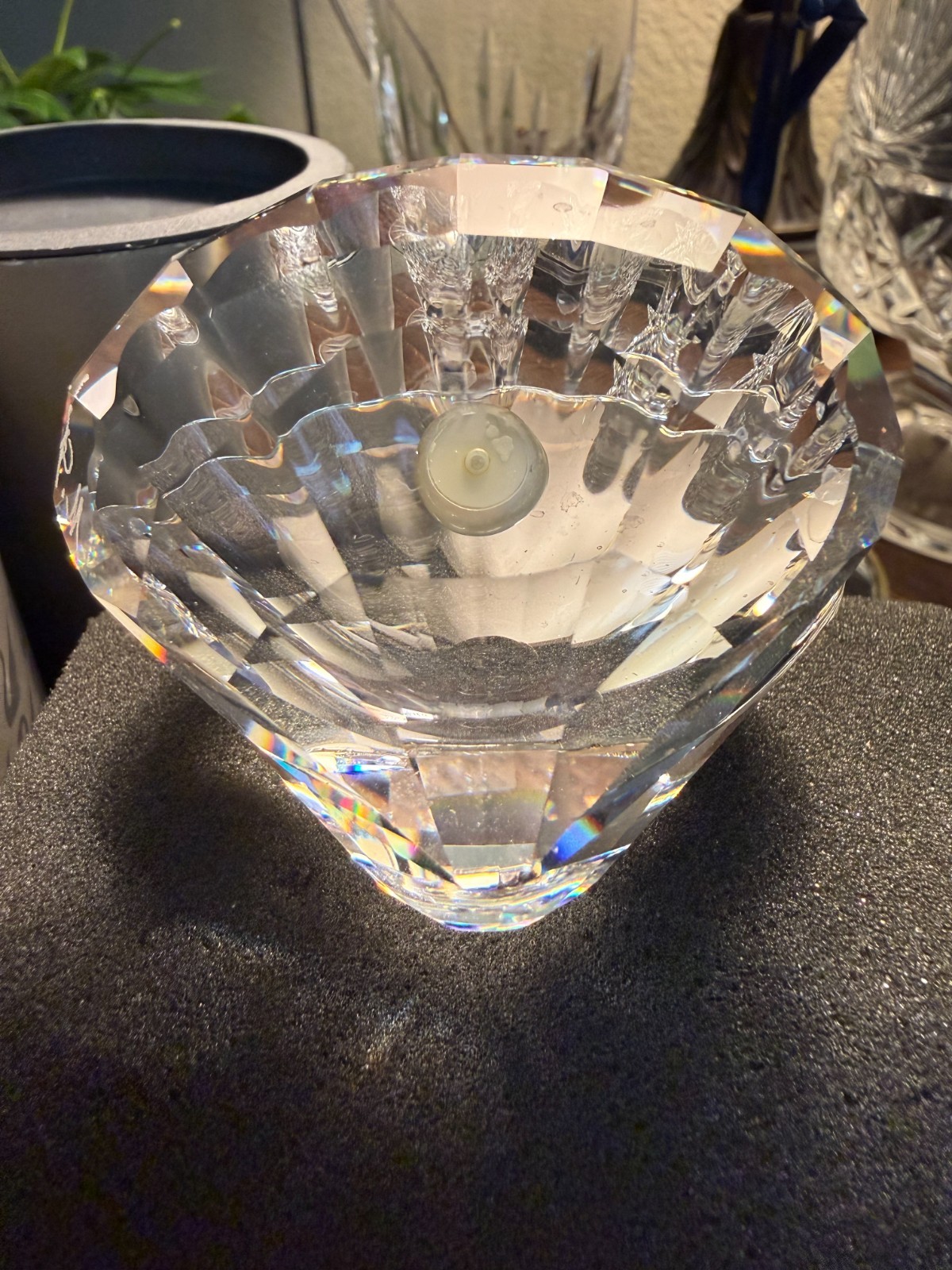 Swarovski Crystal Clam / Oyster with Pearl Designer Signed Michael Stamey MIB A+