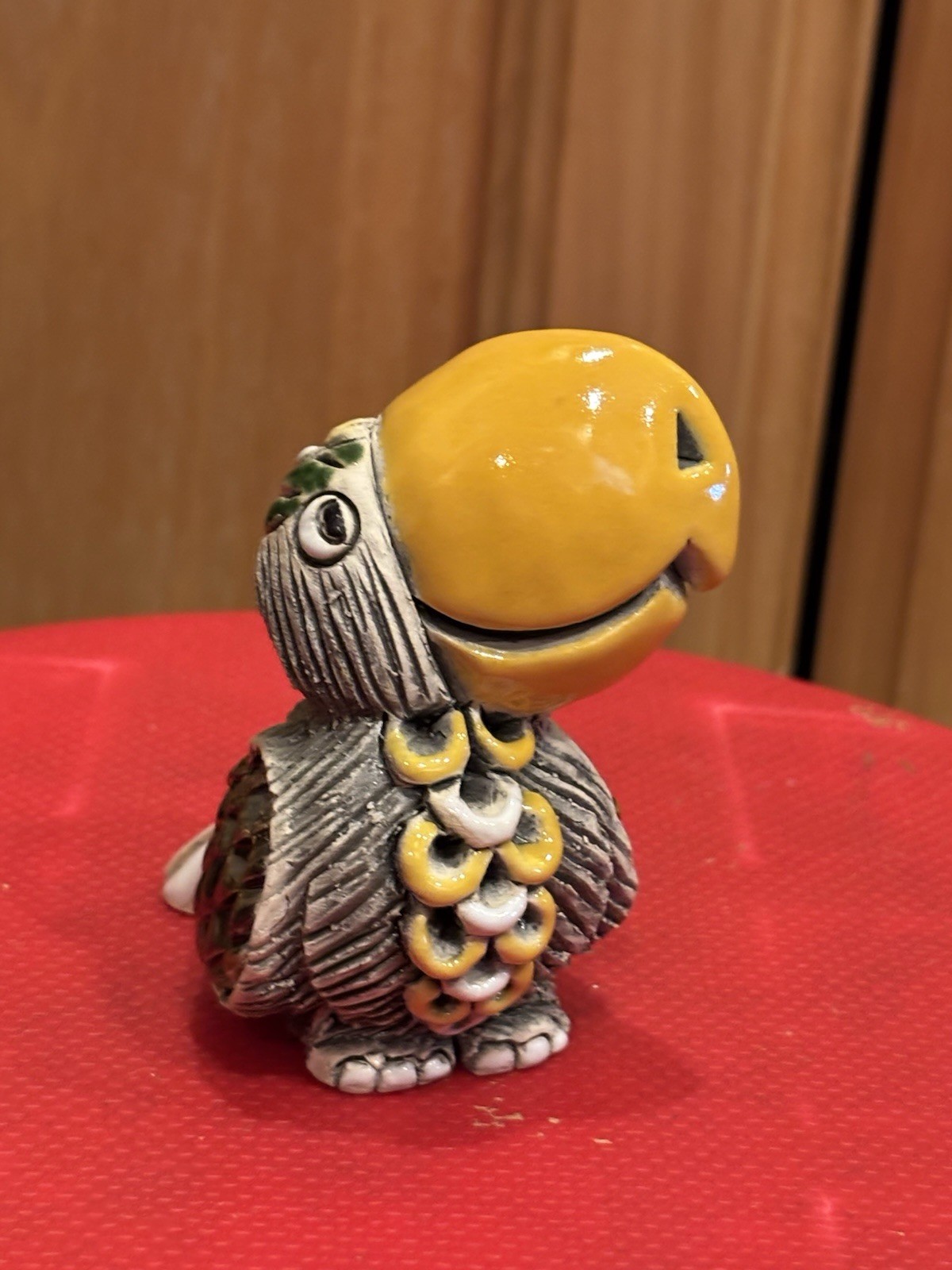 Vintage Artesania Rinconada Toucan/Parrot Figure Retired Signed Stamped Bird