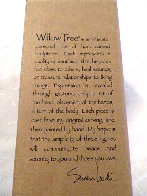 Susan Lordi-ANGEL OF HEARING-“For those that give Comfort”-Vtg-1999-Willow Tree-