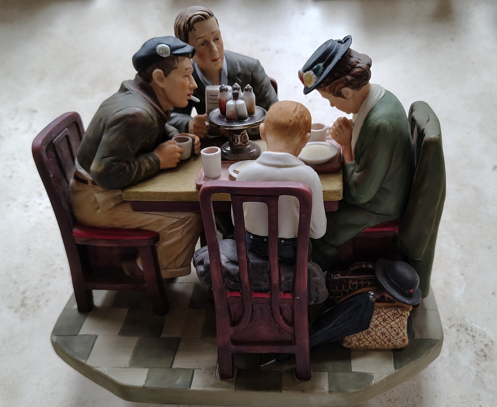 Gorham Limited Edition Norman Rockwell inspired Figurine 1982 #37/5000!