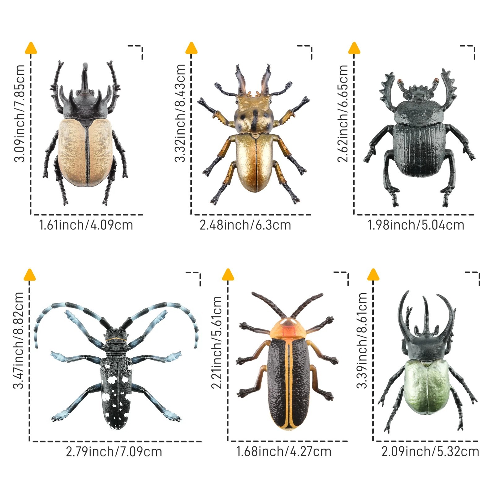 Toymany A Lot of Insects Animal Figurine, Realistic Collectible Toy Set