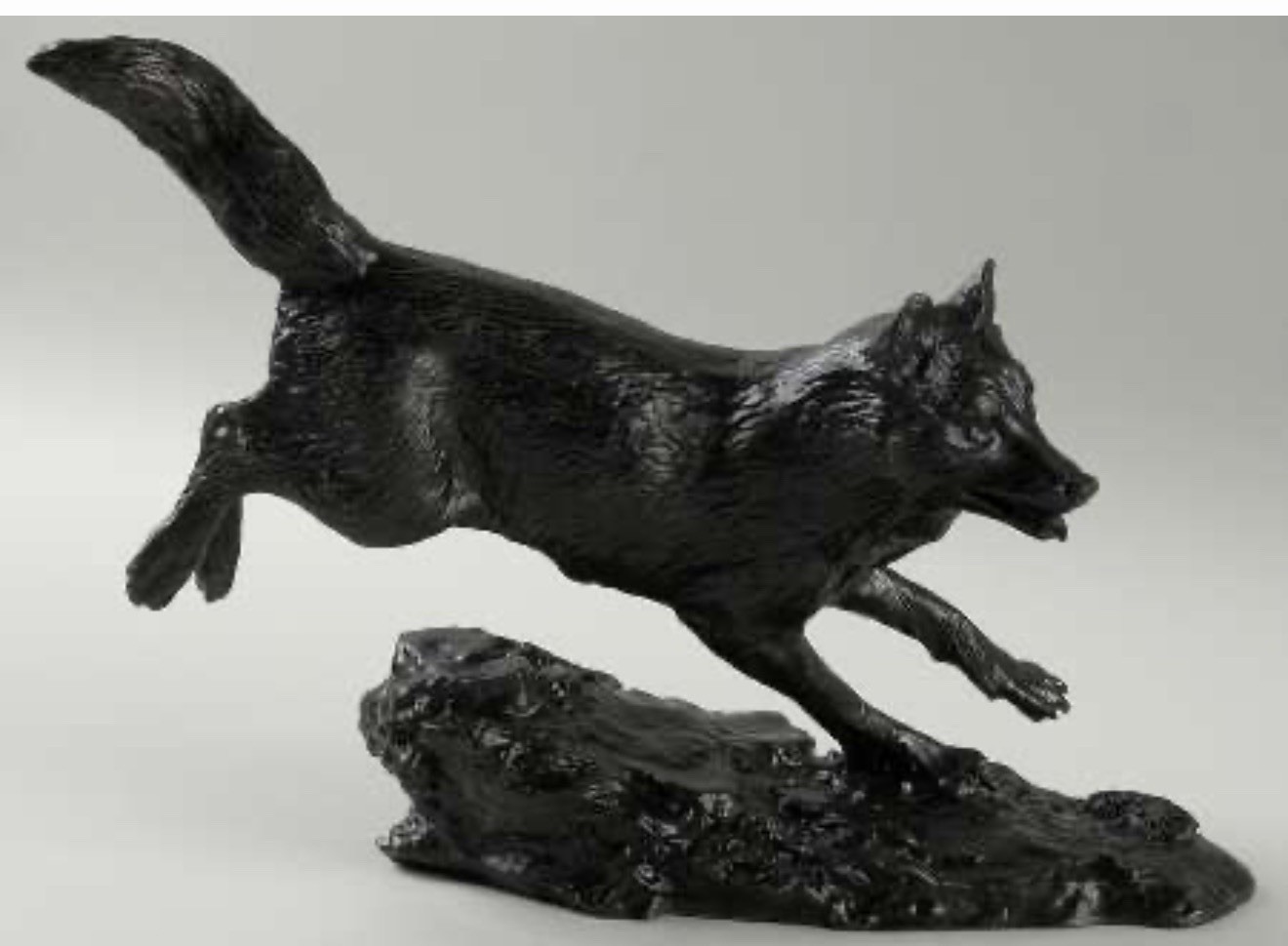 Vintage 1994 Gorham “Shadow Runner” Fine Bronze Sculpture Collectible – 12″ Long