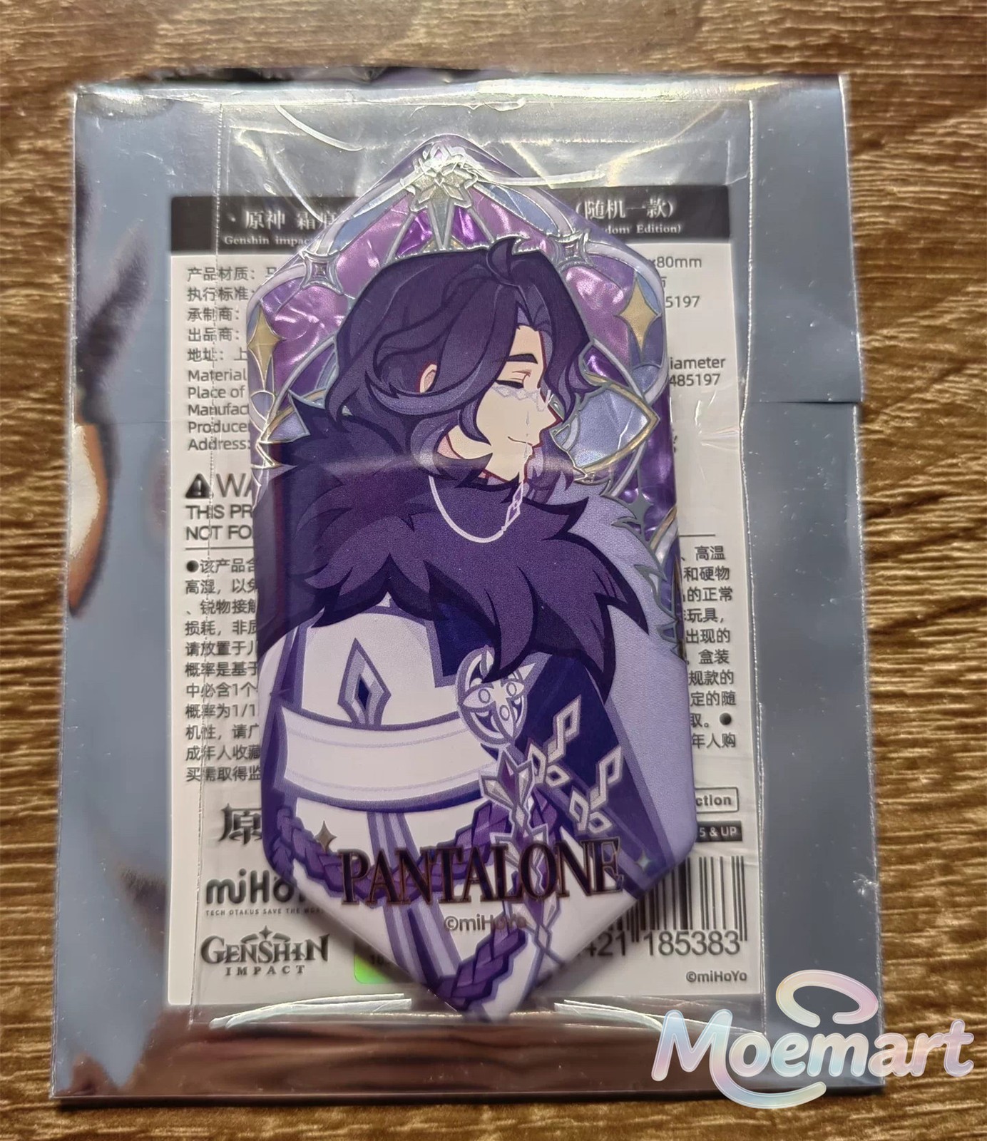 Official miHoYo Genshin Impact Fatui Pantalone Figure Acrylic Stand Badge Card