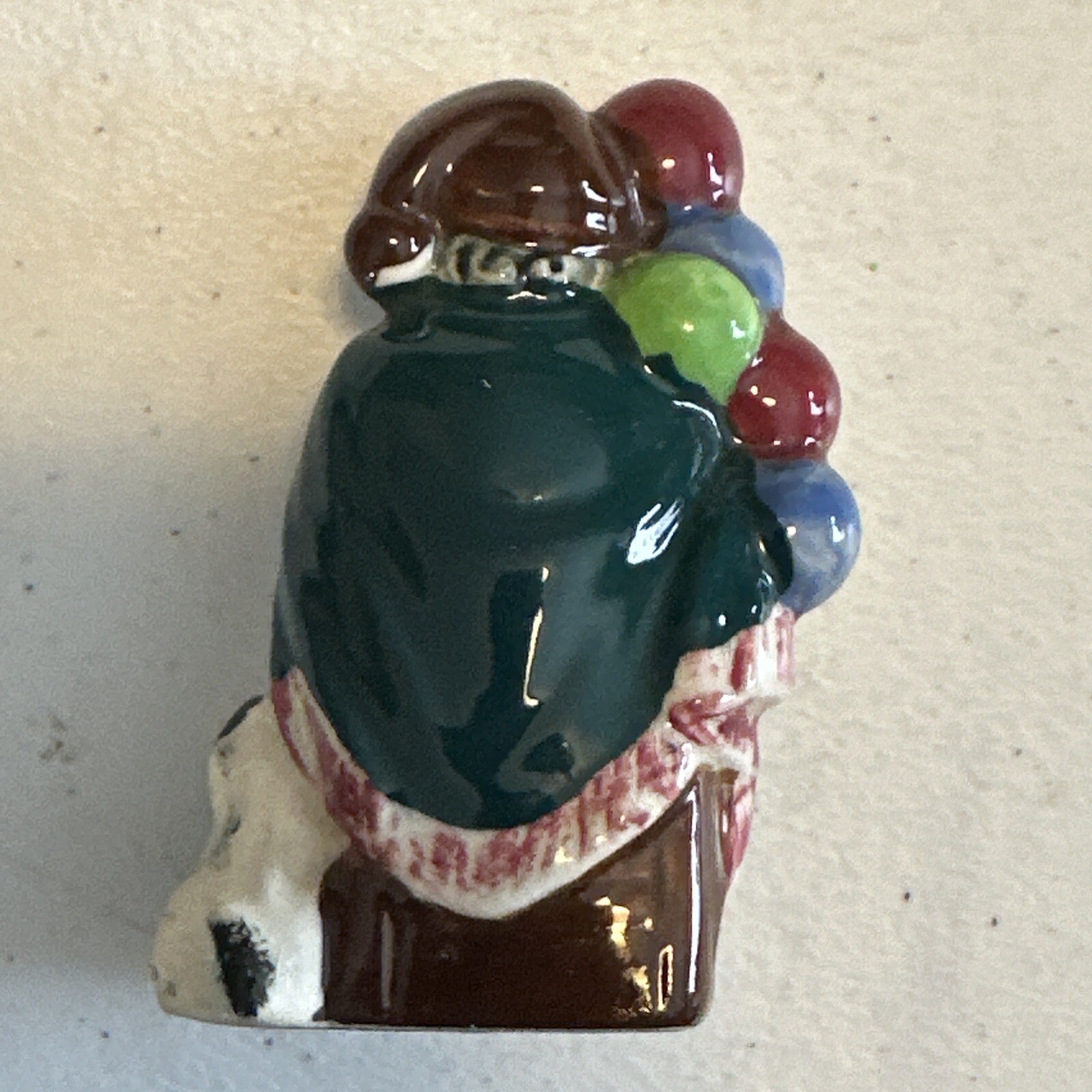 Old Balloon Man Figurine 3 1/2 Inches. Vintage Occupied Japan 1945-52