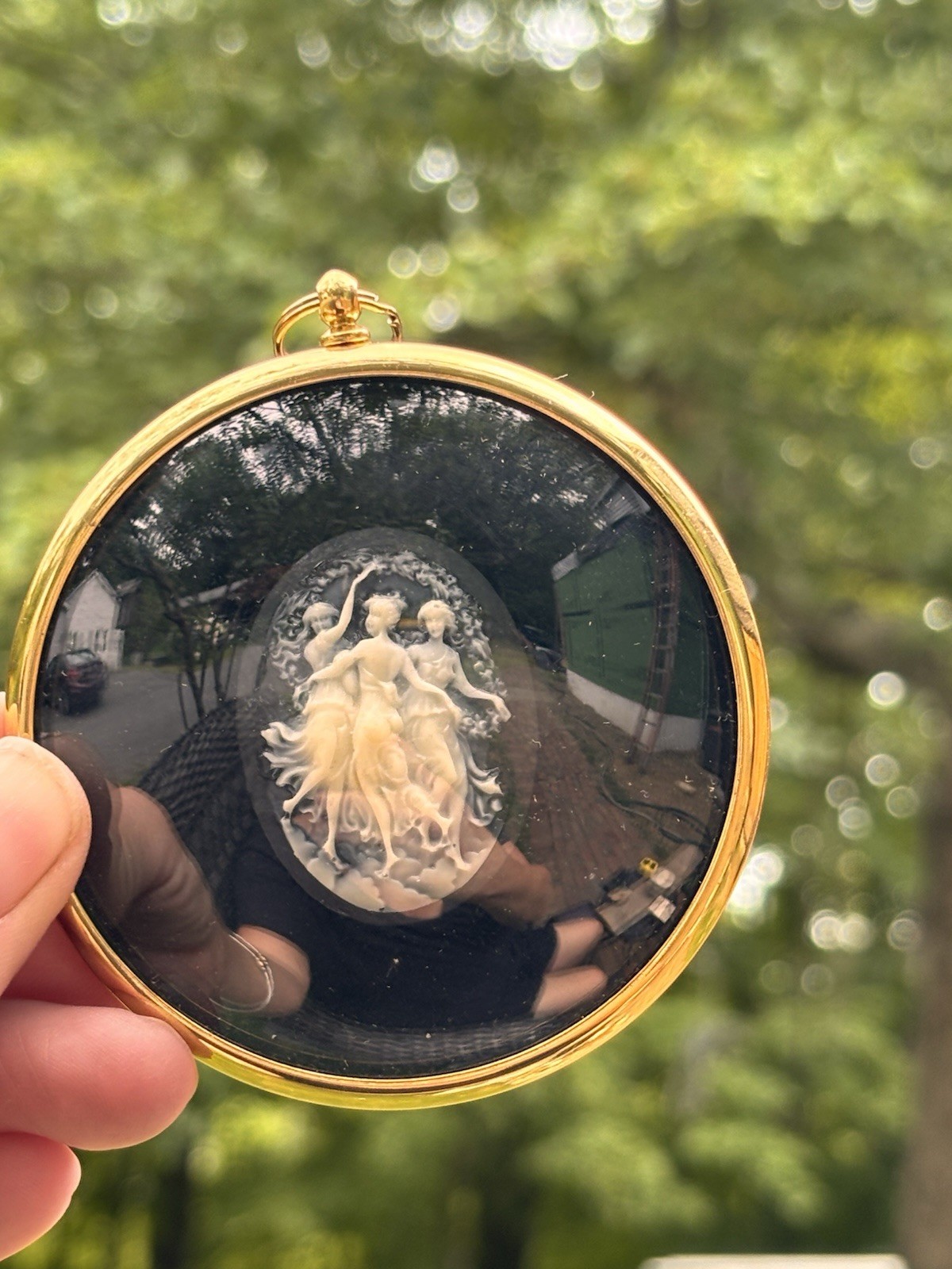 Vintage Peter Bates Three Graces in Cameo Miniature World of Peter Bates NIB