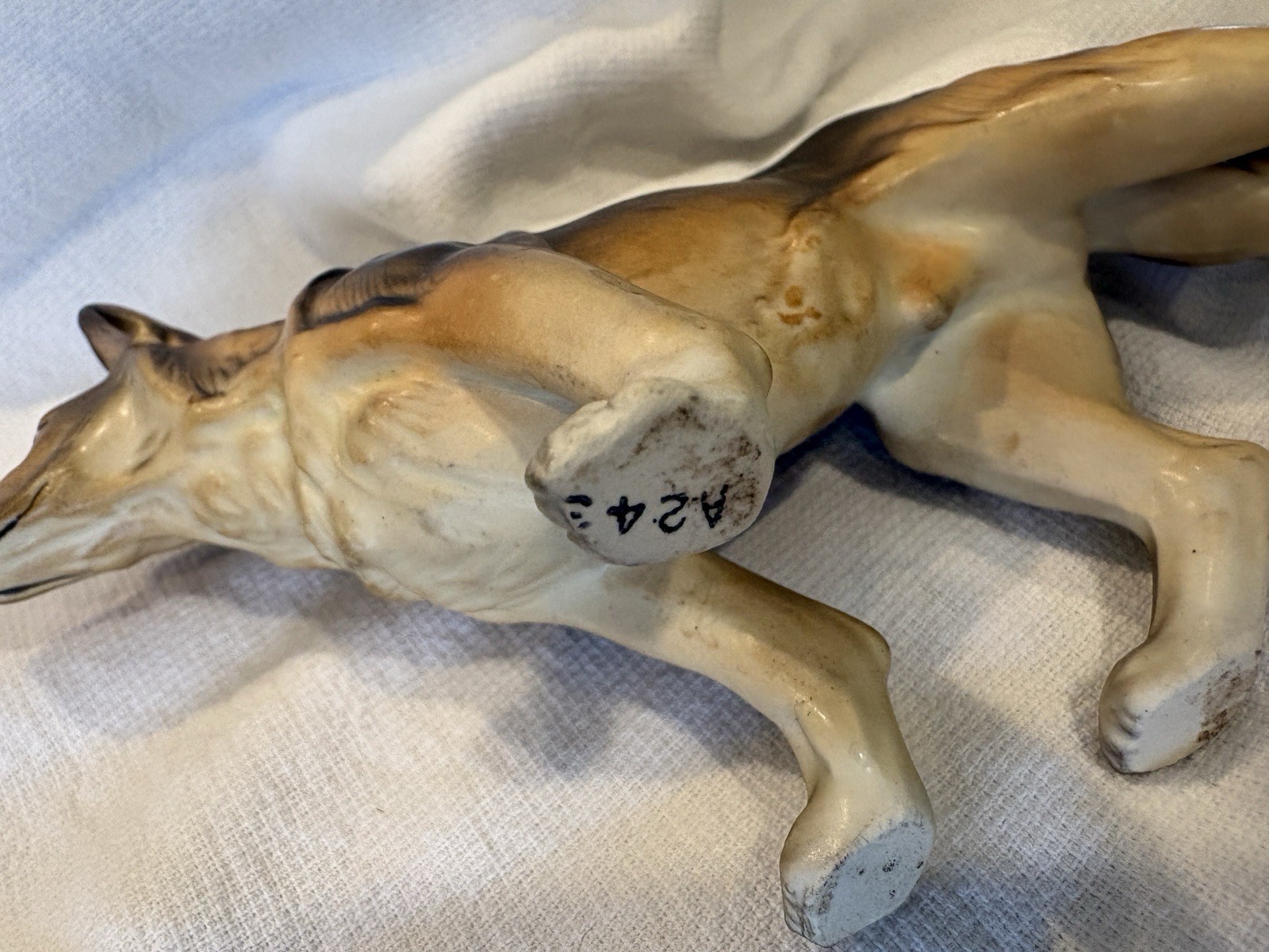 Vintage Made In Japan Ceramic Dogs Smoke Free Home