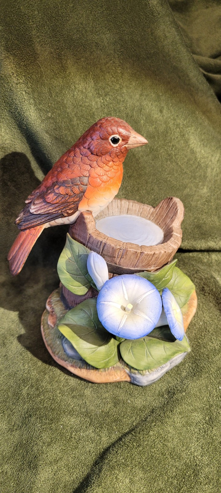 Purple Finch W Morning Glory By Andrea By Sadek 5.75″
