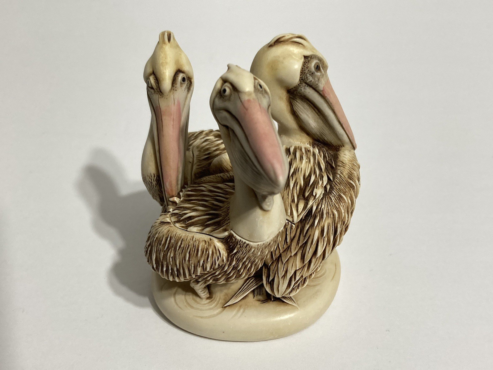 Harmony Kingdom Far From Home Pelicans Trinket Box Figurine