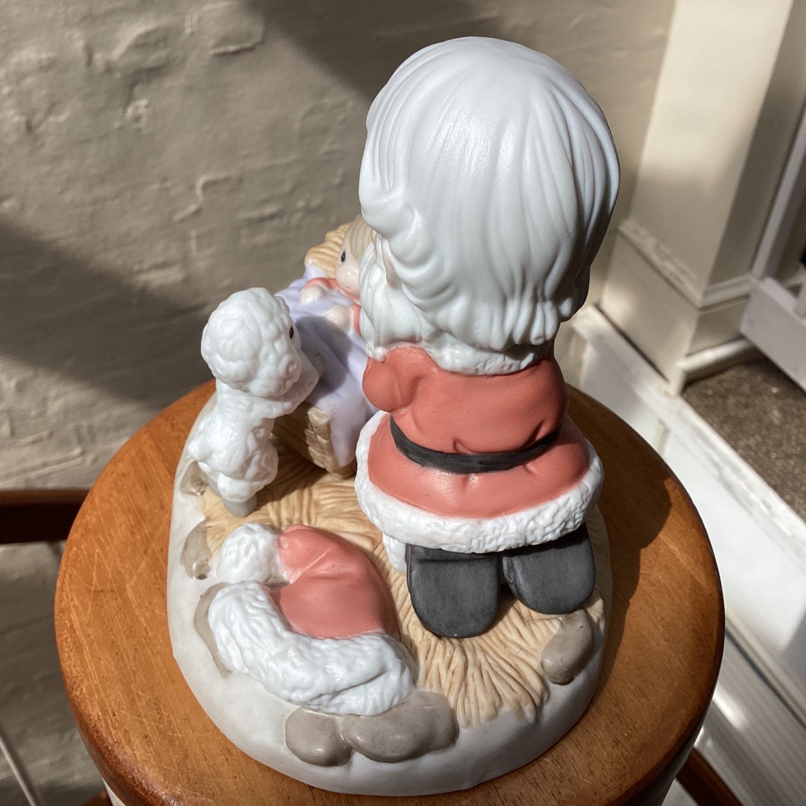 Precious Moments HOW GREAT THOU ART ~ Santa at Manger Baby Jesus 111008 NIB