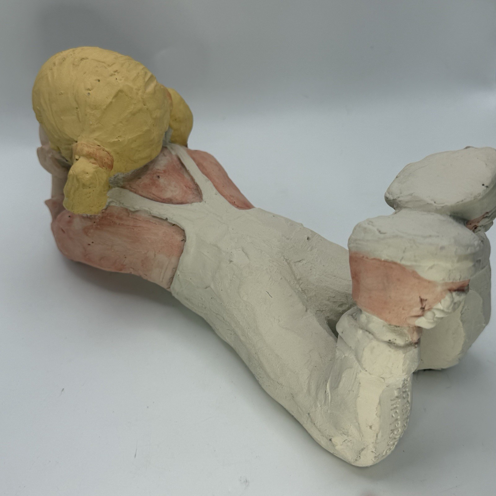 Vintage 1986 Austin Production Daze Sculplture Girl Blond Ponytail Figurine