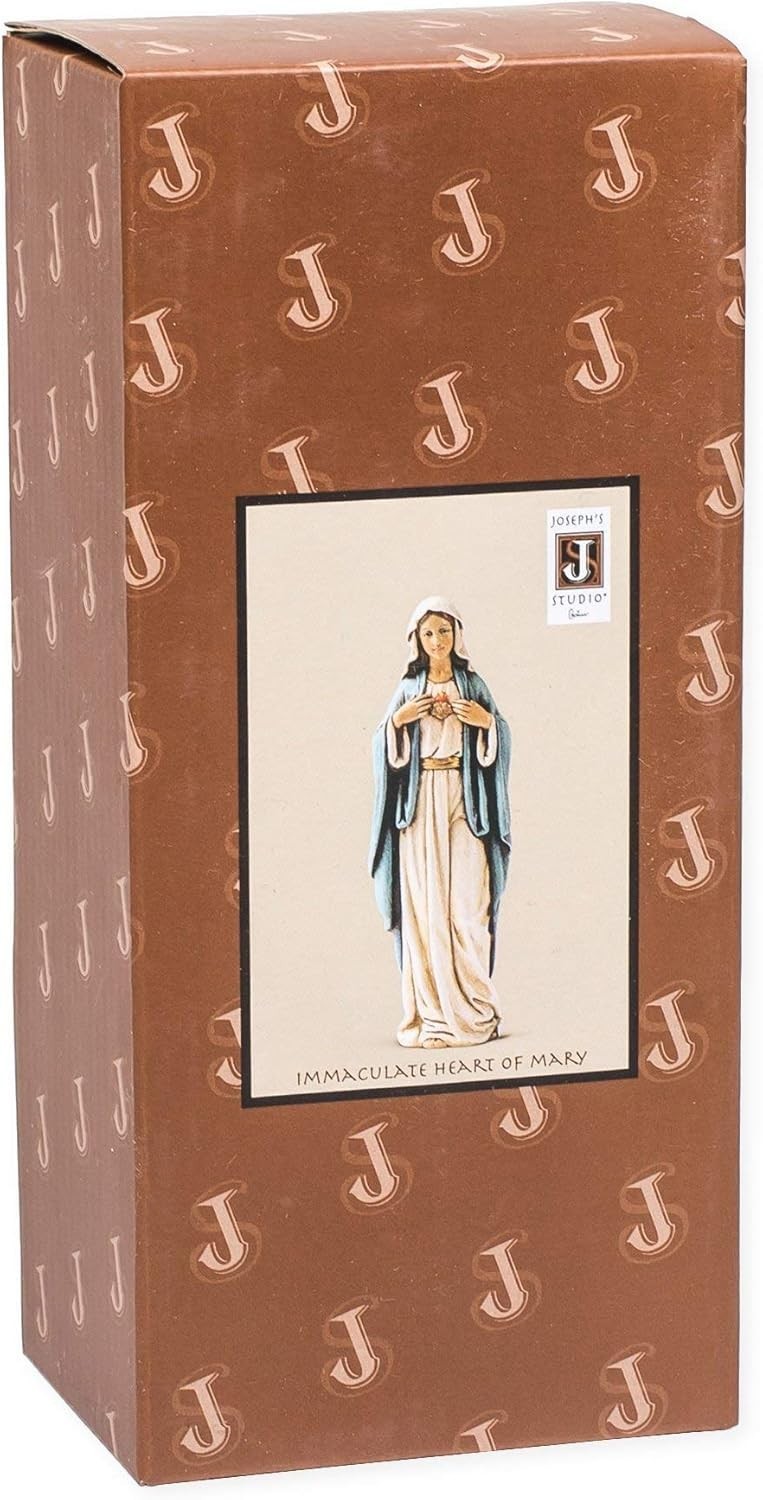 Renaissance Immaculate Heart of Mary Figurine, 6-Inch, Religious Decor
