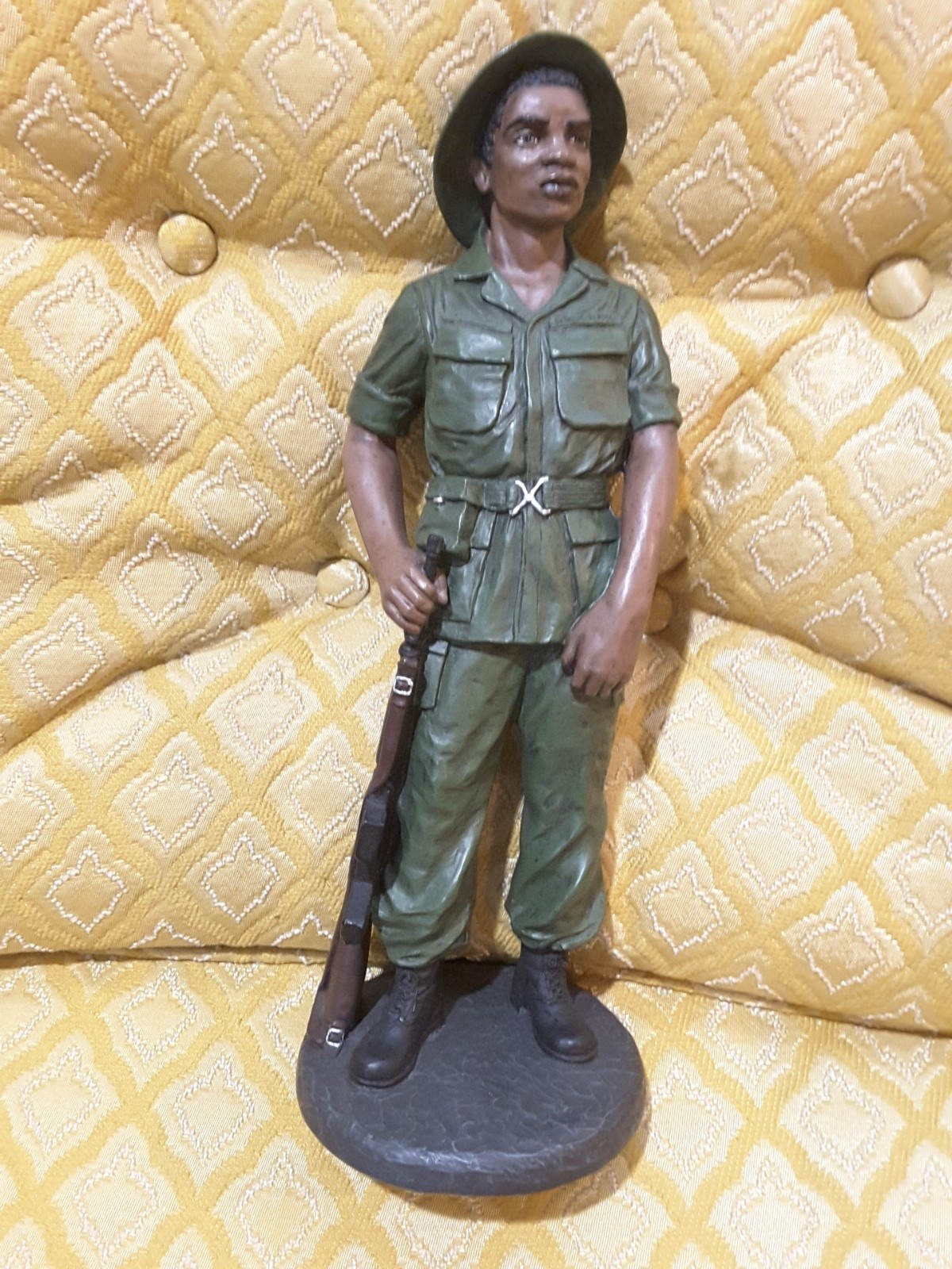Positive Image by Norman Hughes – AFRICAN AMERICAN Vietnam Soldier 13” 1994