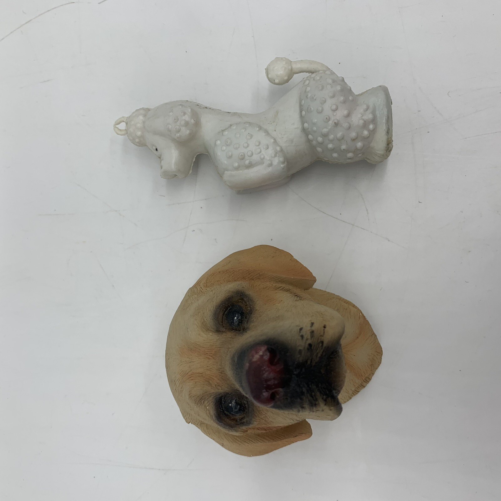 9 pc. VTG 1950s MCM Labrador & Poodle Dog Figurines – Ceramic Resin & Wood