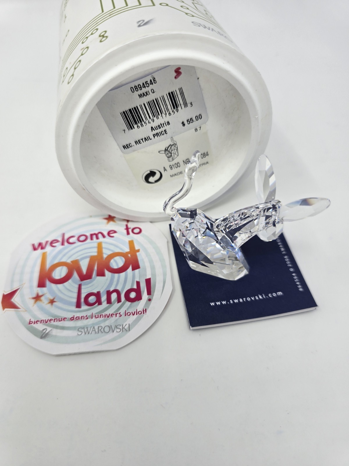 Swarovski Lovlots *RARE*—Maxi Q— Signed By The Artist Edith Mair #0894548