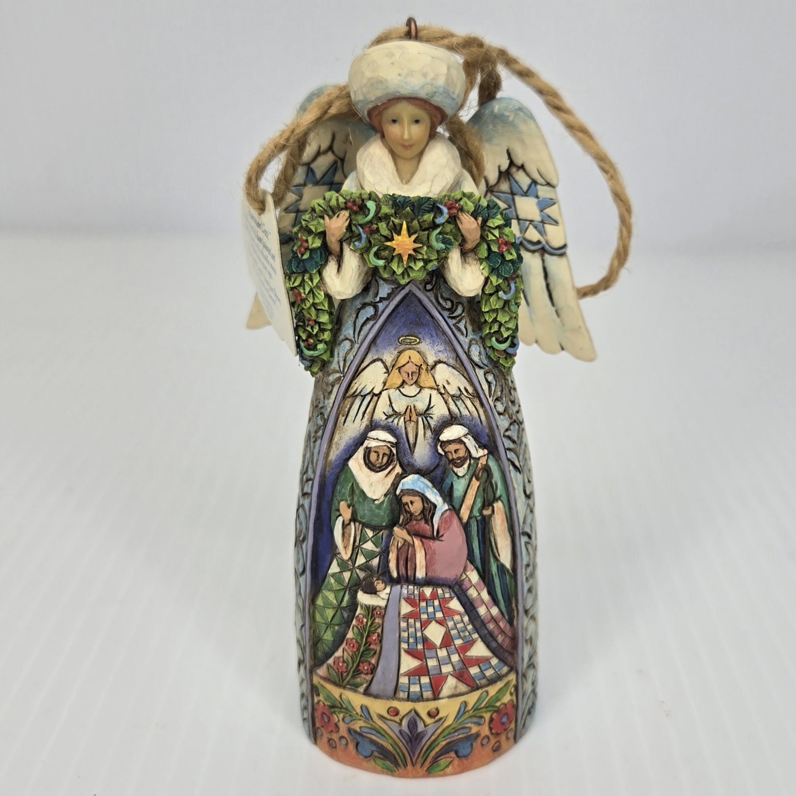 Jim Shore Winter Angel Nativity Scene Heartwood Creek 2007 #S4008992 Enesco
