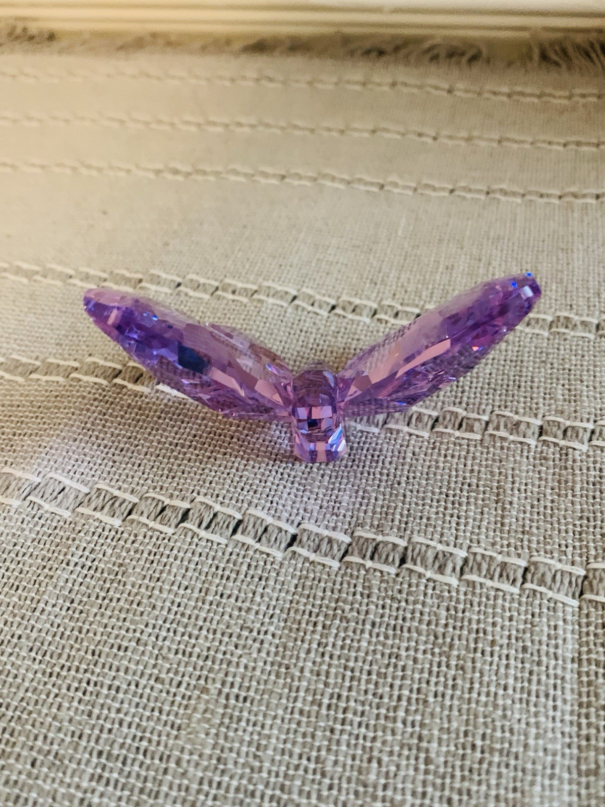Swarovski Crystal Butterfly Light Amethyst Figurine MIB