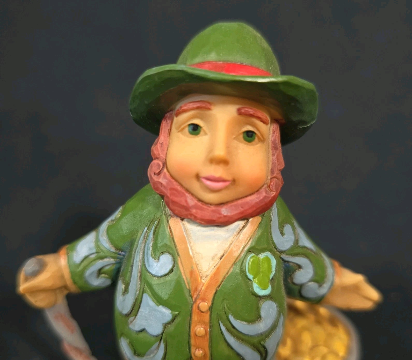 Jim Shore Mini LEPRECHAUN 4031216 NEW 4.125″H Irish St. Patrick’s Day 2014- RARE