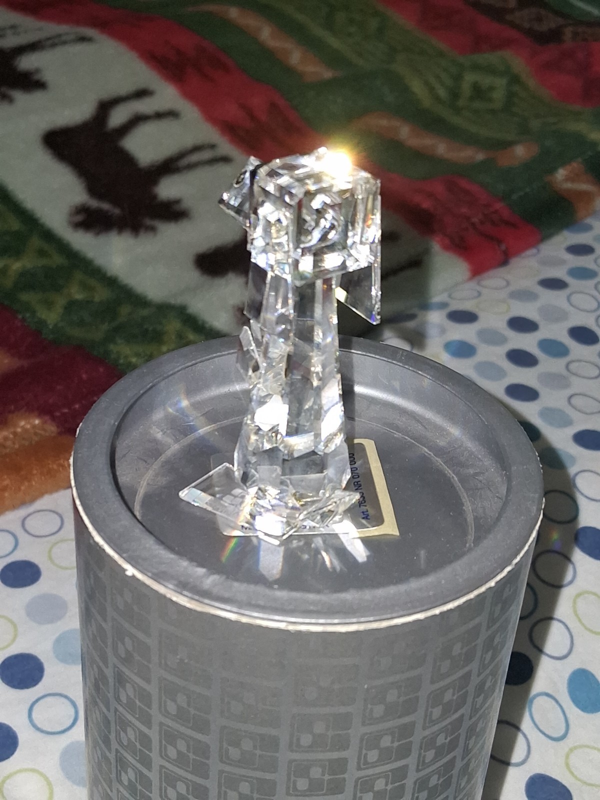 MINT Swarovski Dog Figurine 7635 NR070 000 w/ Box 2″