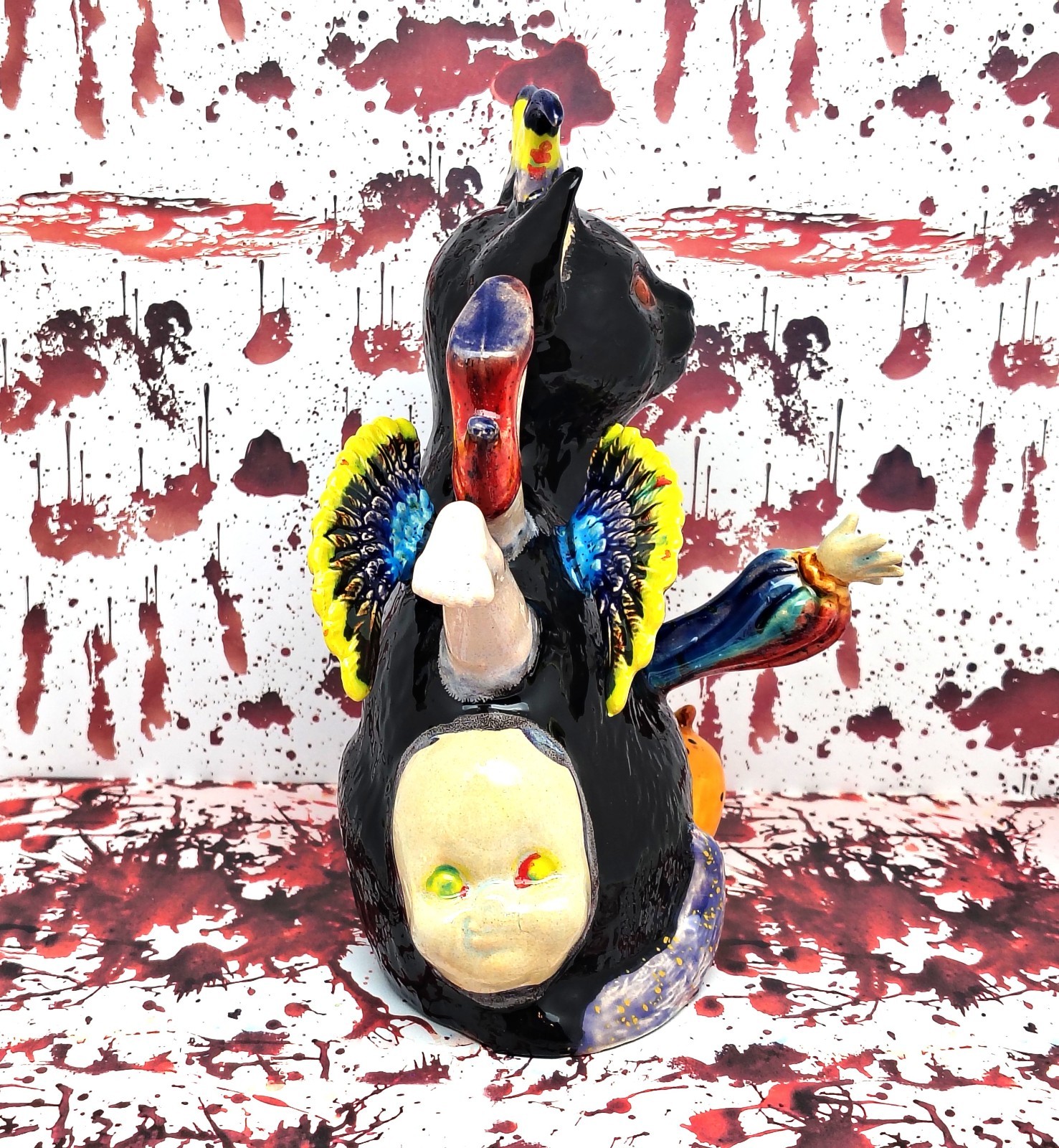 Assembly Line No. 13 – Original Handmade Ceramic Figurine Gothic Horror