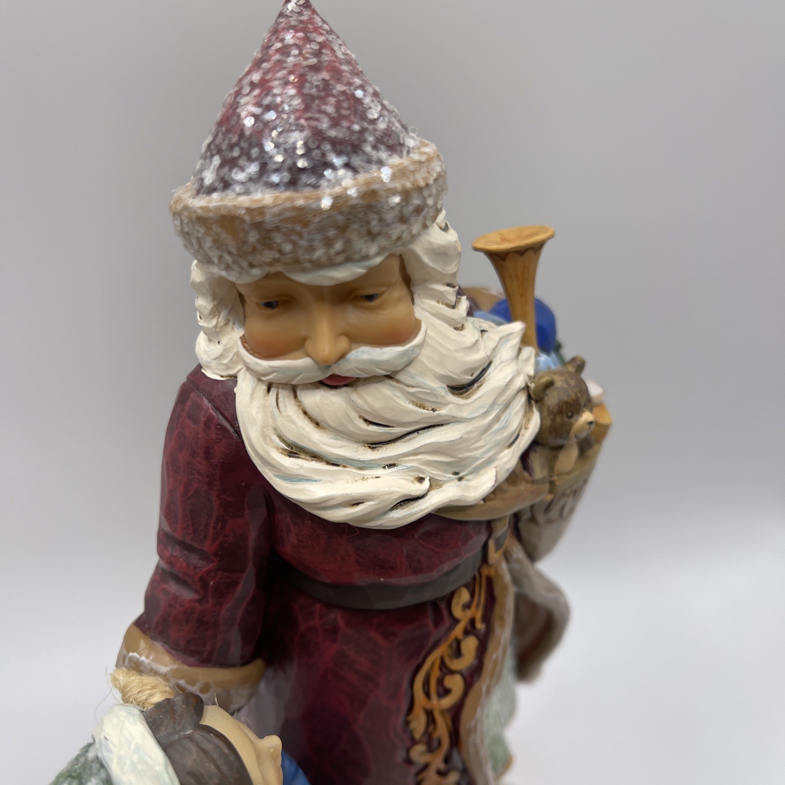 Jim Shore Magic on Main Street Polyresin Victorian Santa with Girl 4047672