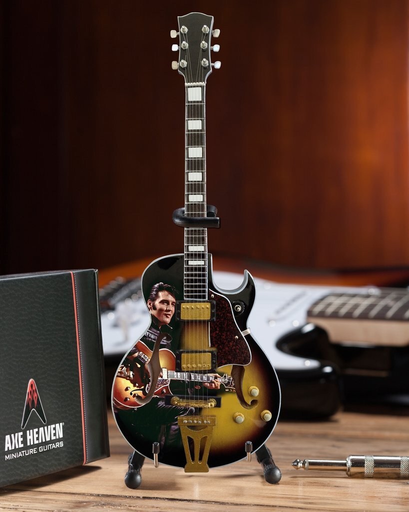 AXE HEAVEN Elvis Presley ’68 Special Hollow Body Guitar Miniature Display Gift