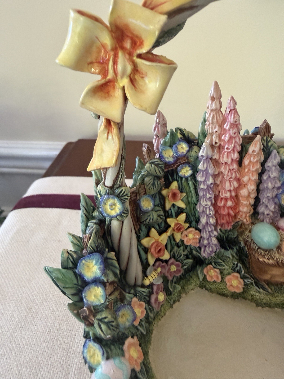 Goebel Easter Basket Hummelscape Joys of Spring Vintage 2000 #1059D