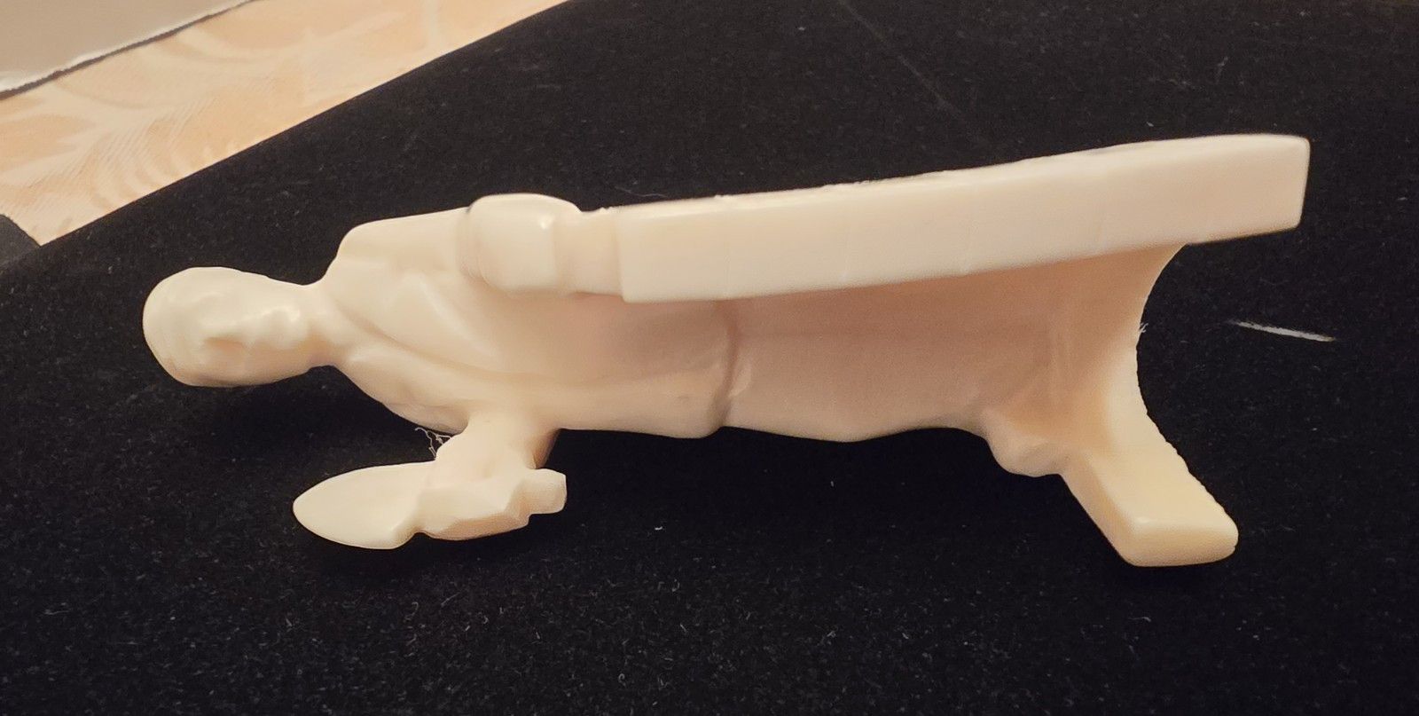 Vintage Hand Carved Figurine Mason at Work with Trowel & Ice Block Sculptor