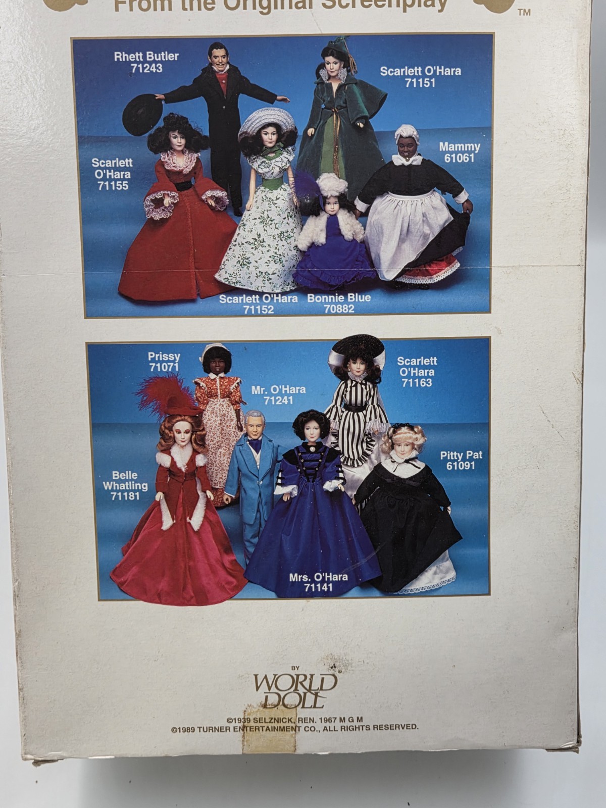 VTG Scarlett O’Hara Gone the Wind World Doll 1989 Limited Edition # 71141 In Box
