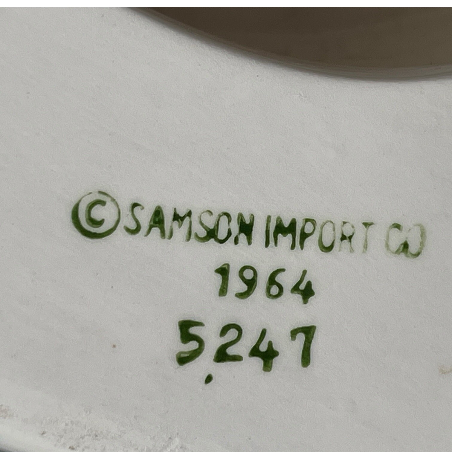 Vintage RELPO Samson 1962 Christmas SANTA Spaghetti Gifts Holly Bowl Xmas As Is