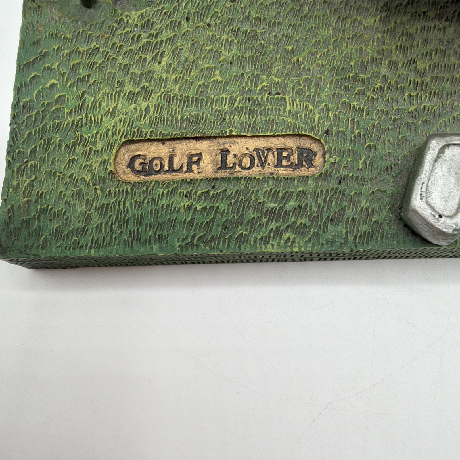 VINTAGE Resin Golfer Figurine “Golf Lover” Comical Art Decor Statue