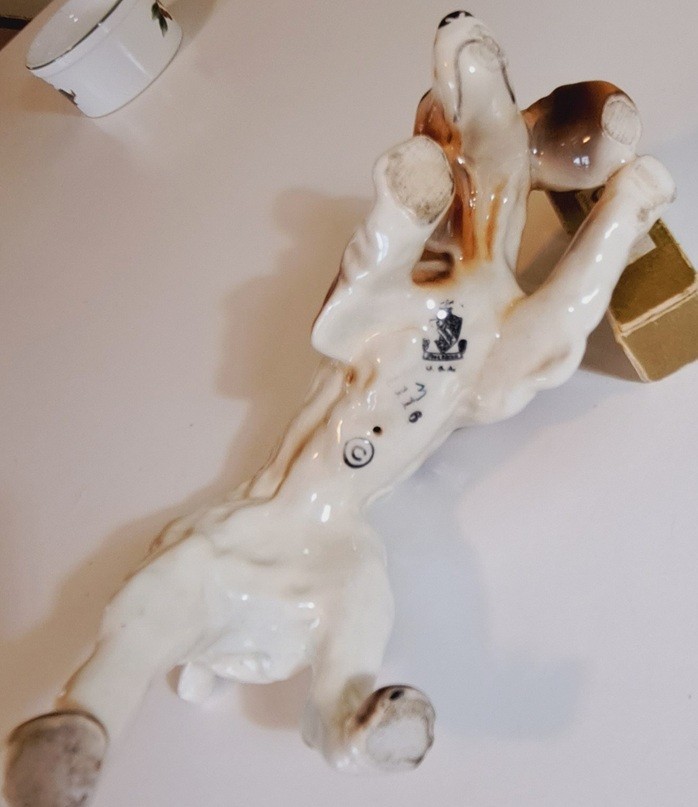 Vtg Cocker Spaniel Porcelain Figurine