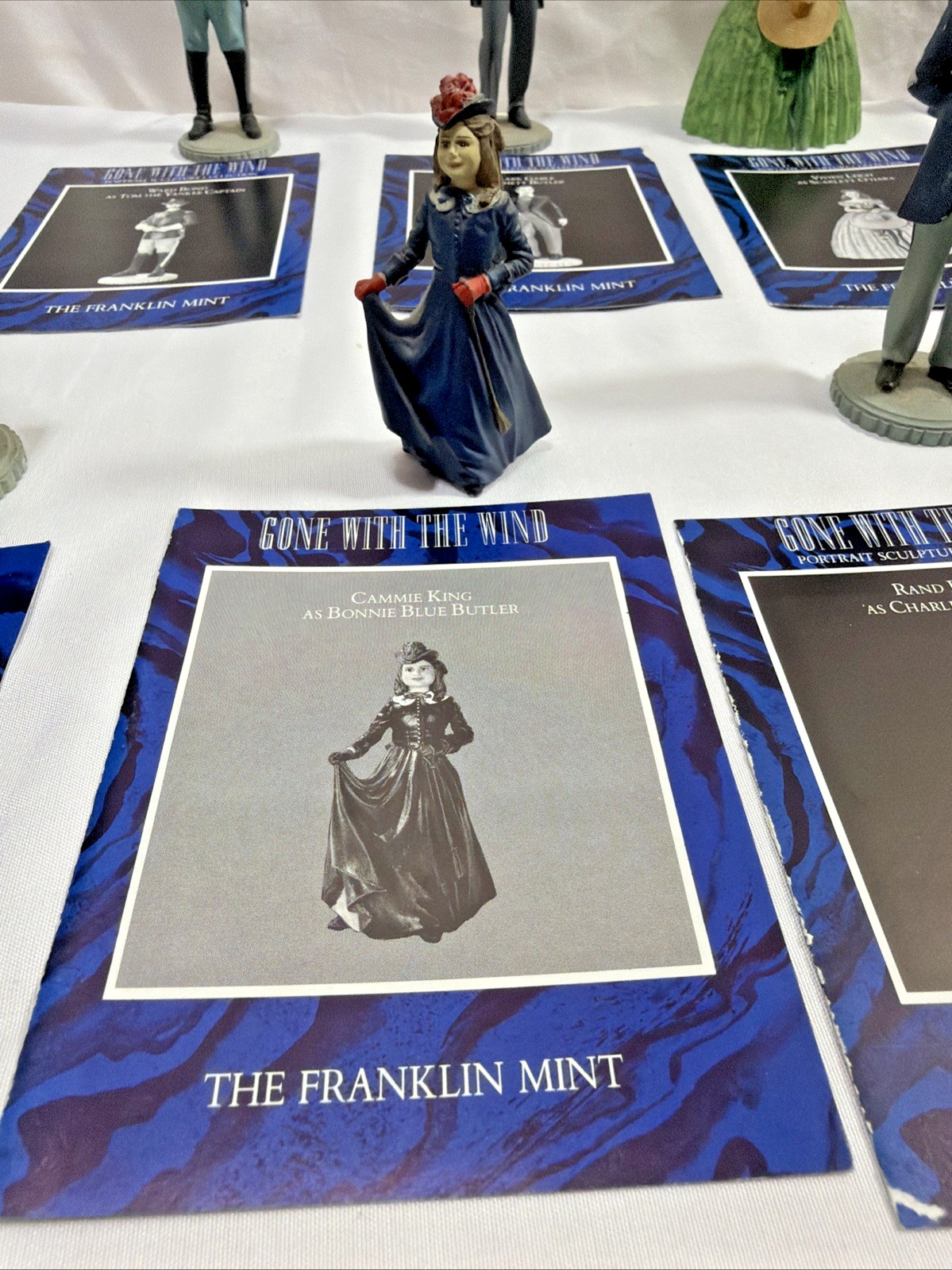 Franklin Mint Gone With The Wind Complete 15 Portrait Sculpture Collection