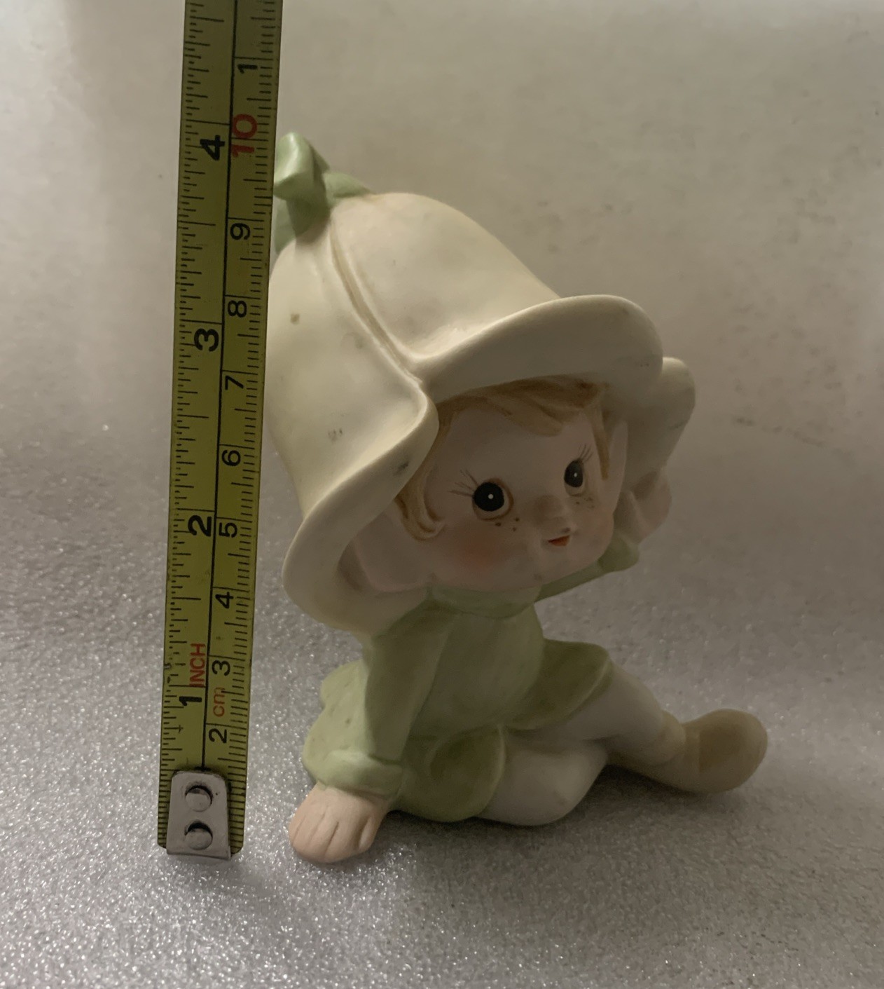 Vintage Homco 5615 Pixie Elves Fairies Figurines Elf Flower Girl Tulip Figures