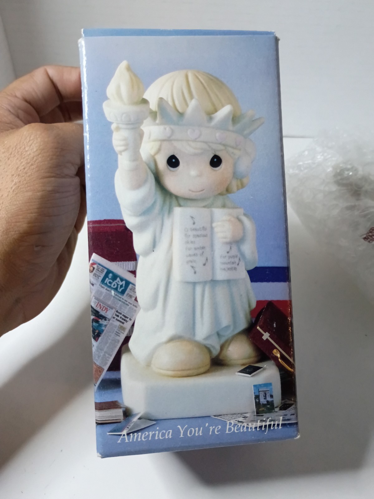 Precious Moments “America You’re Beautiful” Figurine Collectible in Box Enesco