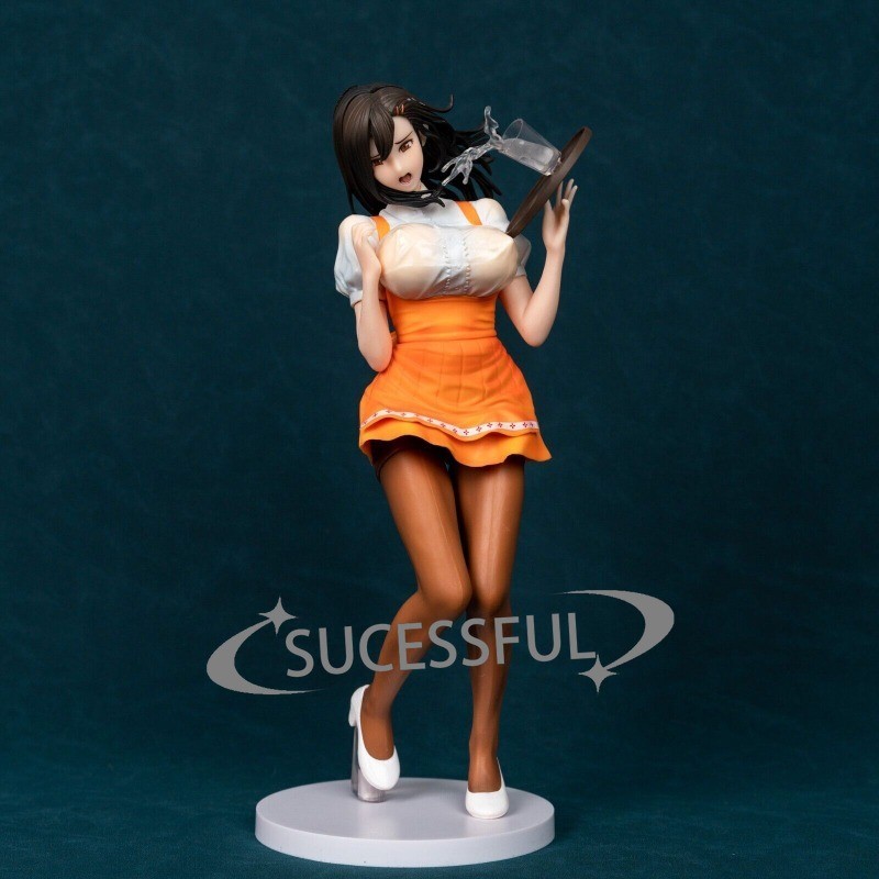 Anime Bishoujo Sexy Waitress Girl 29cm PVC Statue Collectible Figure Unboxed