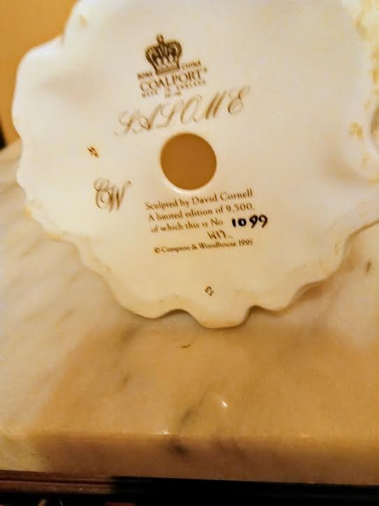 Queen Salome Biblical figurine Coalport limited edition, mint condition