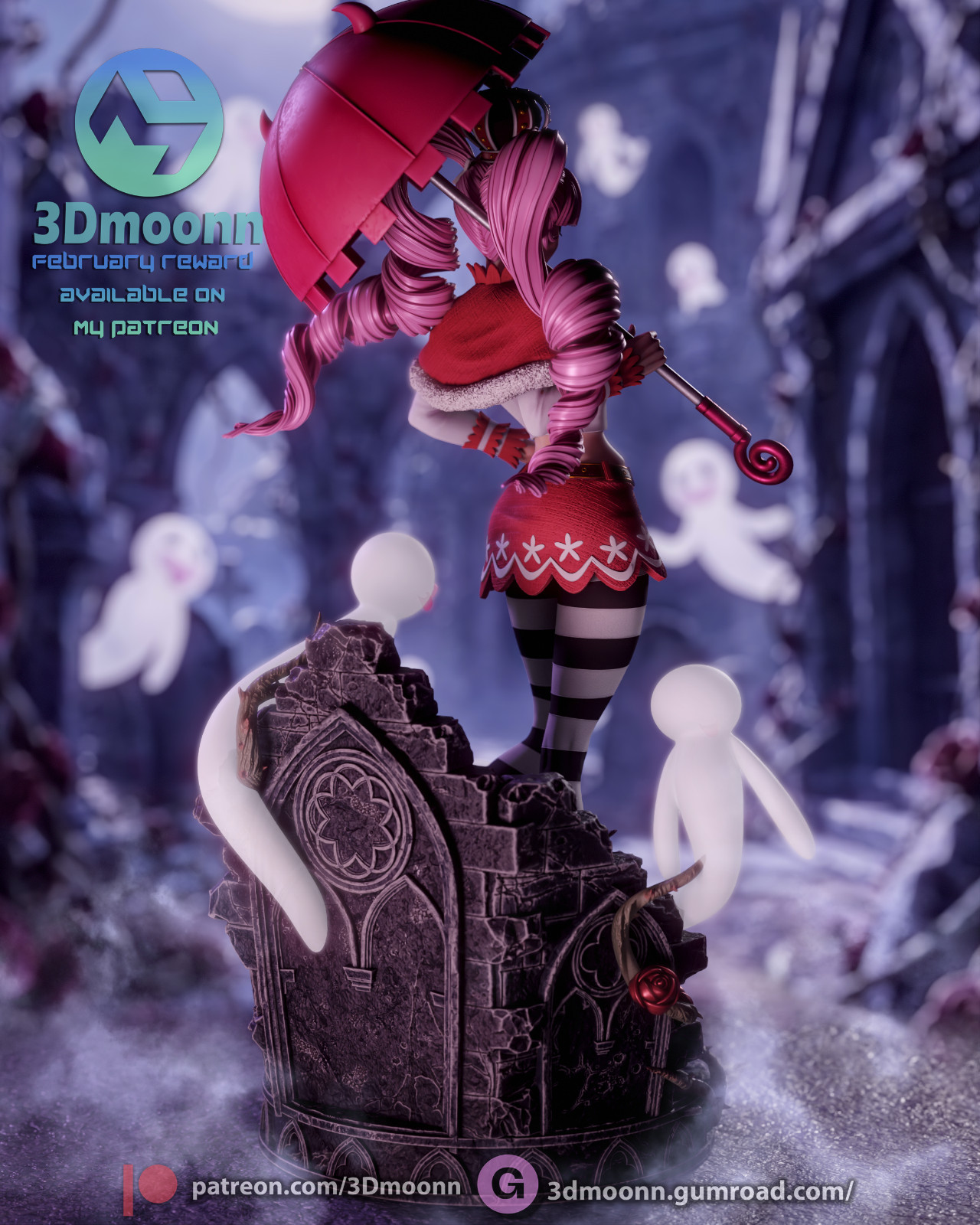 Perona | One Piece | UNPAINTED | 1/6 Scale Resin Kit | Eiichiro Oda