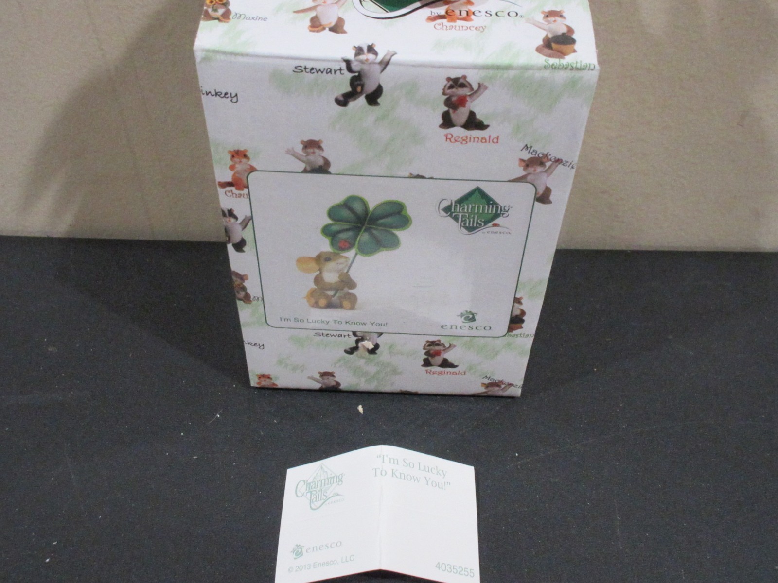 Charming Tails I’m So Lucky To Know You! Figurine. Enesco 2013 #4035255