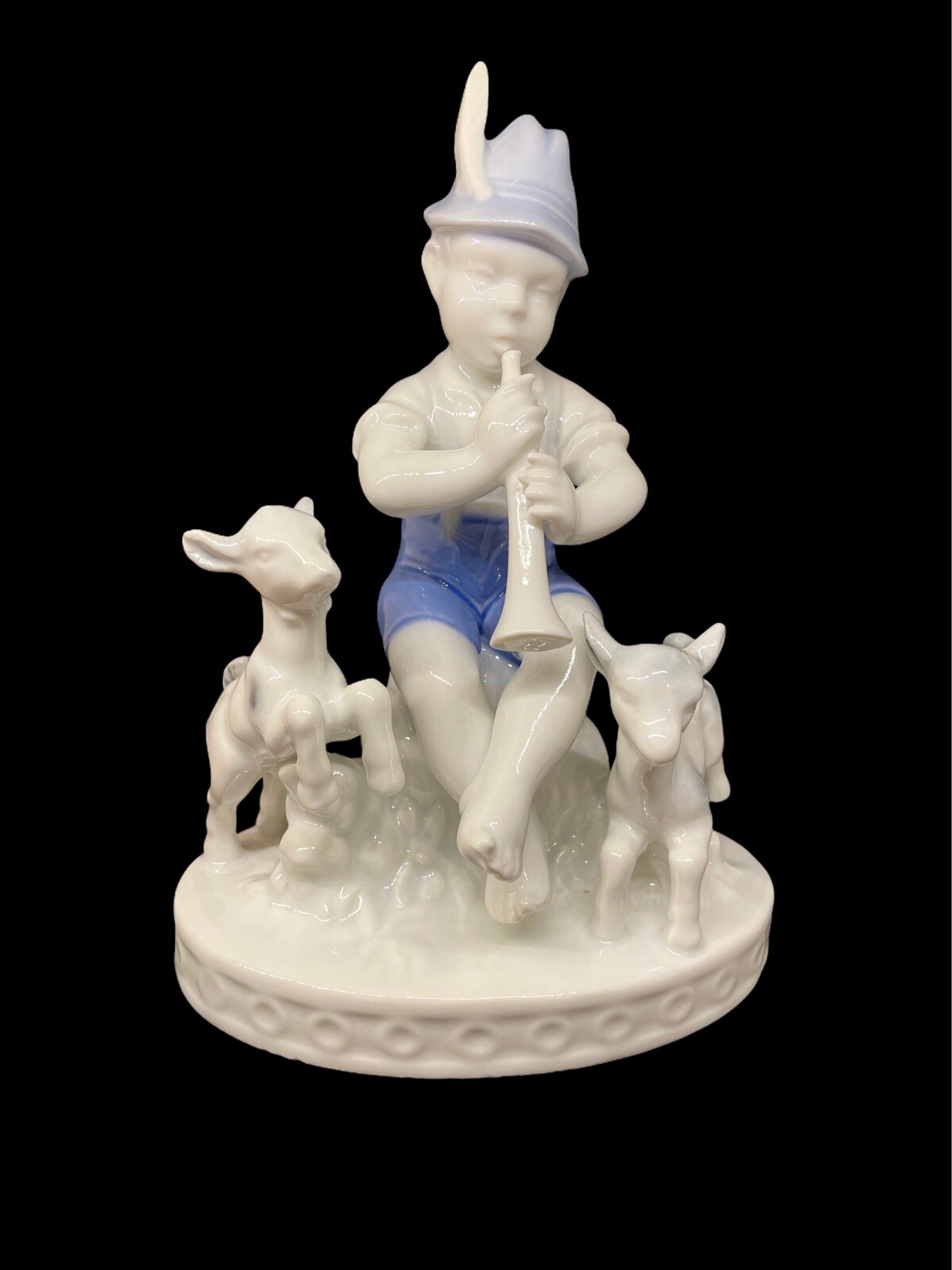 Gerald Porzellian Bavaria “Boy Playing with Goats” #5248 Figurine 1937-1949