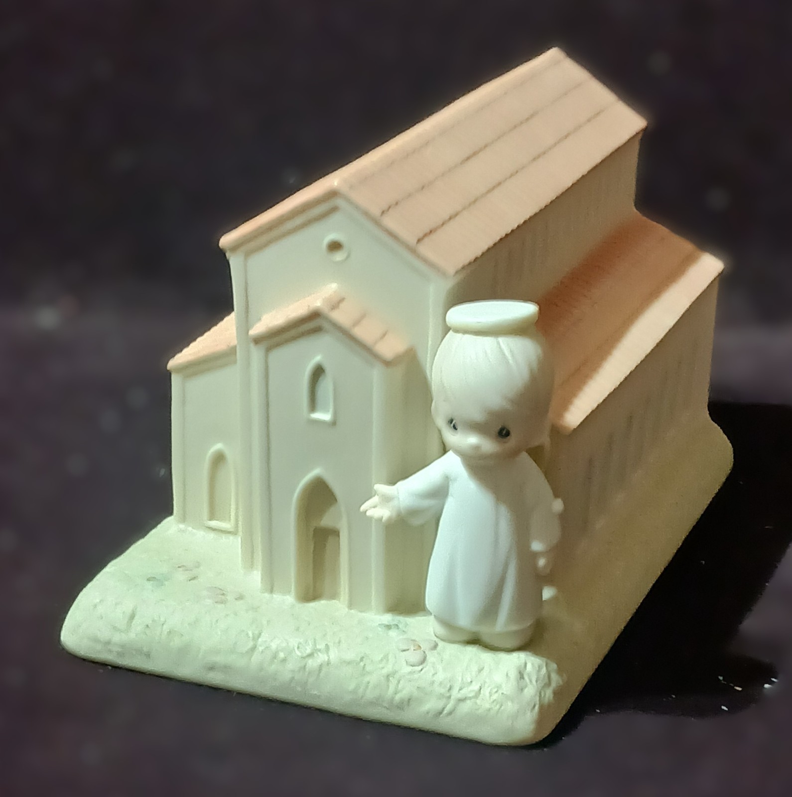 ENESCO Precious Moments “There’s A Christian Welcome Here” Figurine Autographed