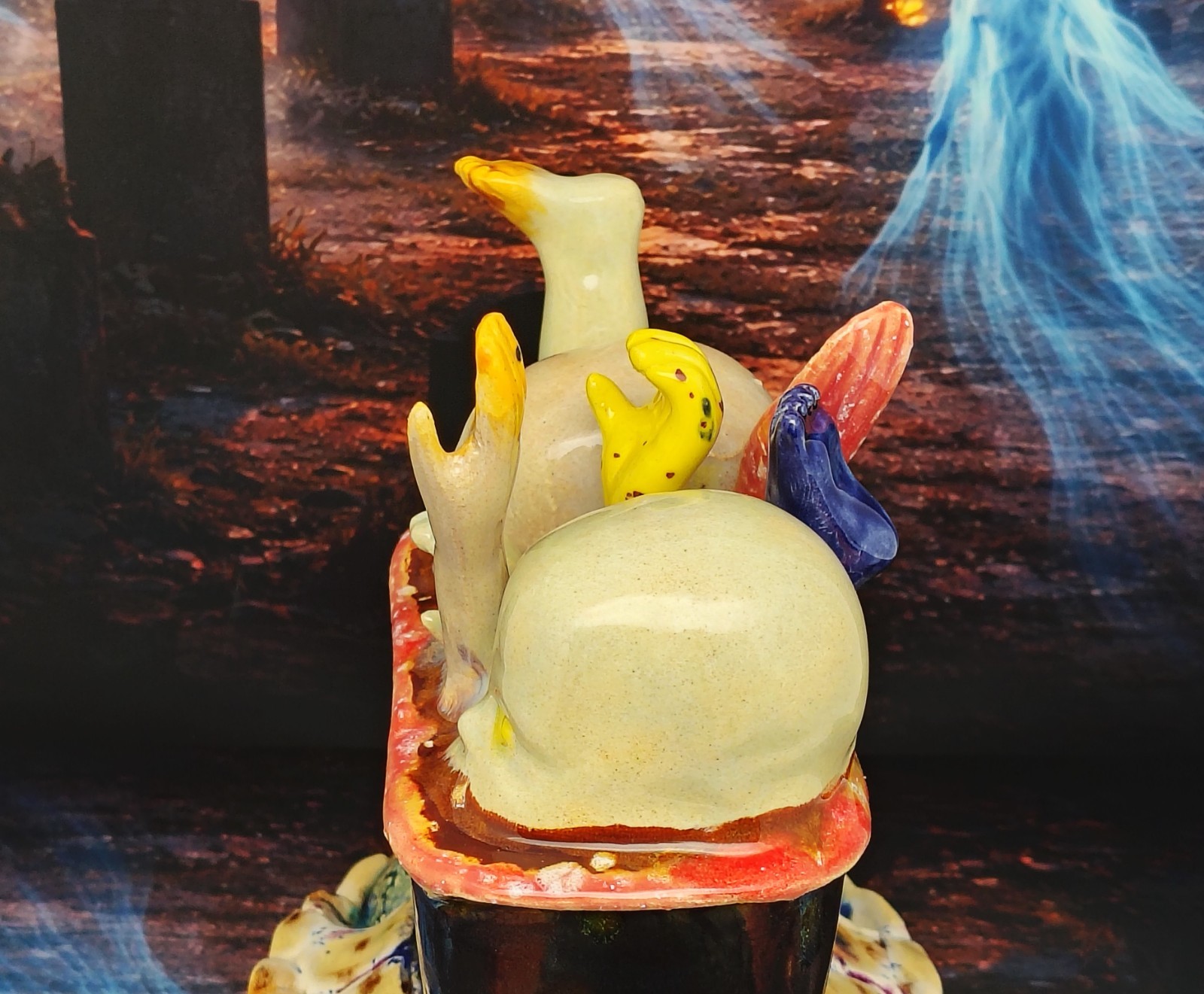 The Slowest Boat to Hell – Original Handmade Ceramic Figurine Horror Gothic