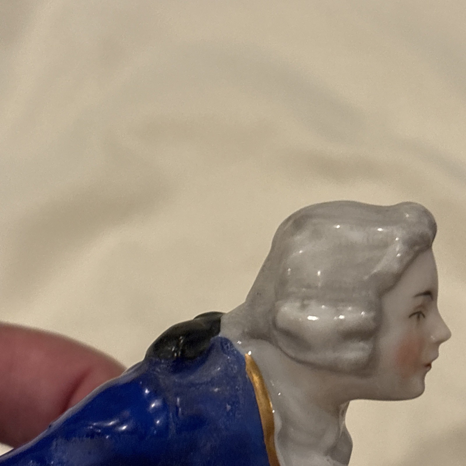 Antique Sitzendorf Porcelain Pastoral Couple Figure Figurine 7” Germany Lamb