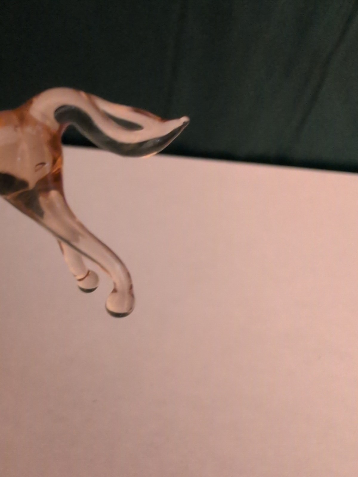 Vintage Miniature Horse Glass Figurine Gold Tones Art Glass Farm Decor Ponies