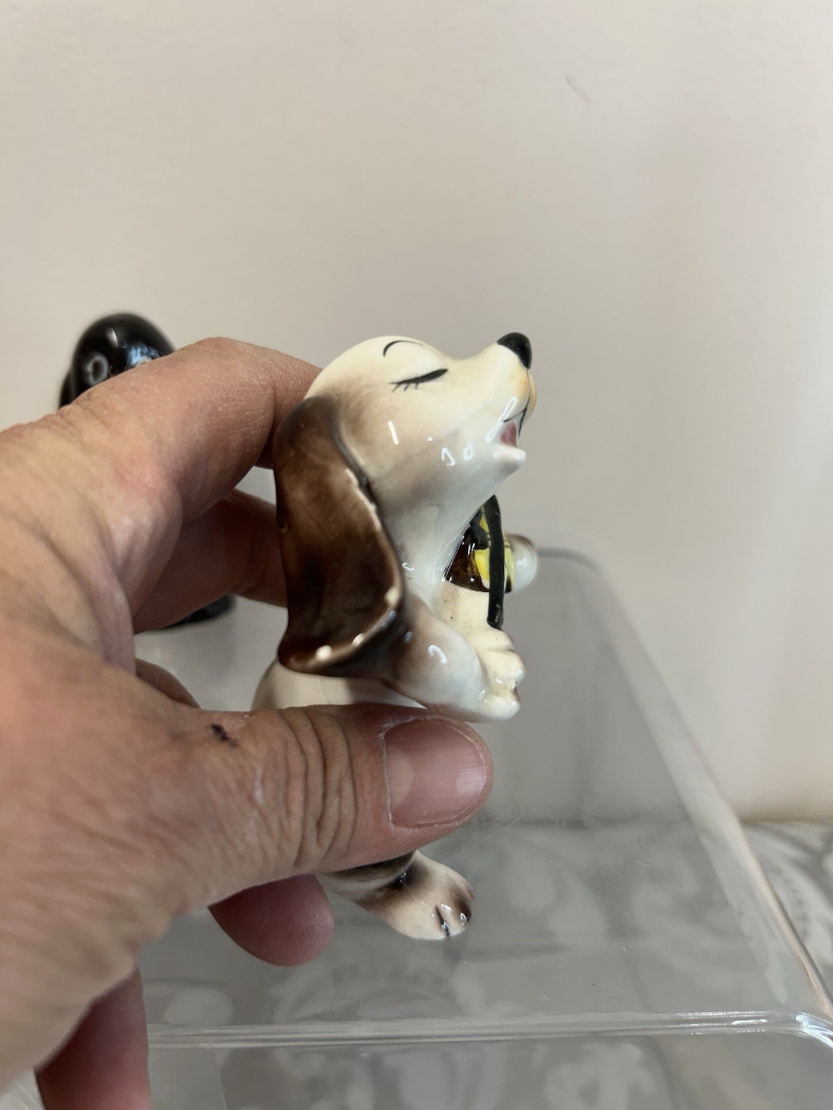 Lot Of 4 Vintage Dogs Figurines Japan And Hong Kong None Are Perfect But Good